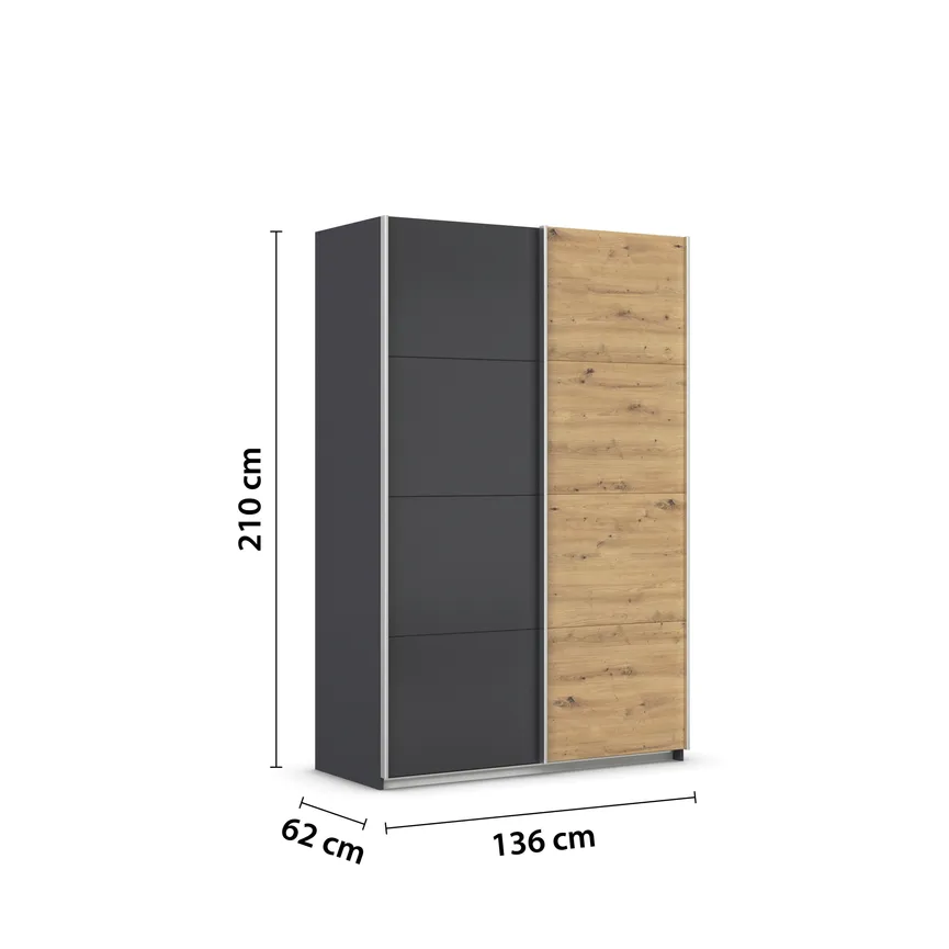 Schwebetürenschrank 2-trg. detail
