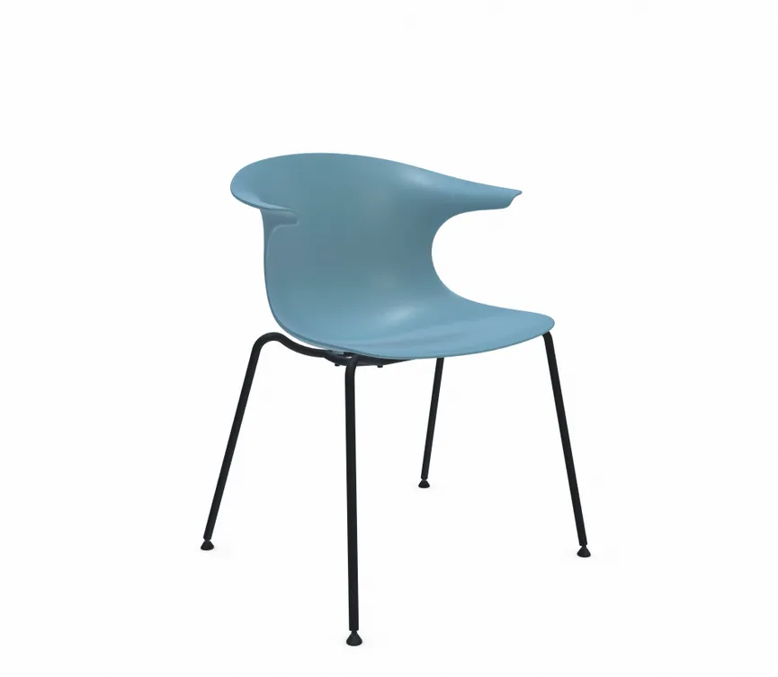 Stuhl 4 Legs black material_farbe
