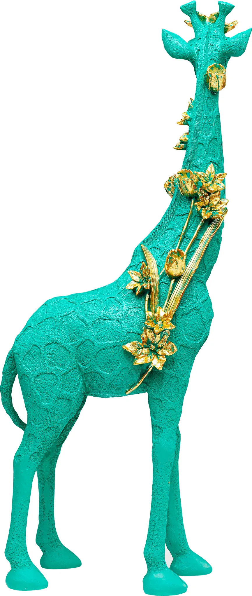Figur "Flower Giraffe" grün detail