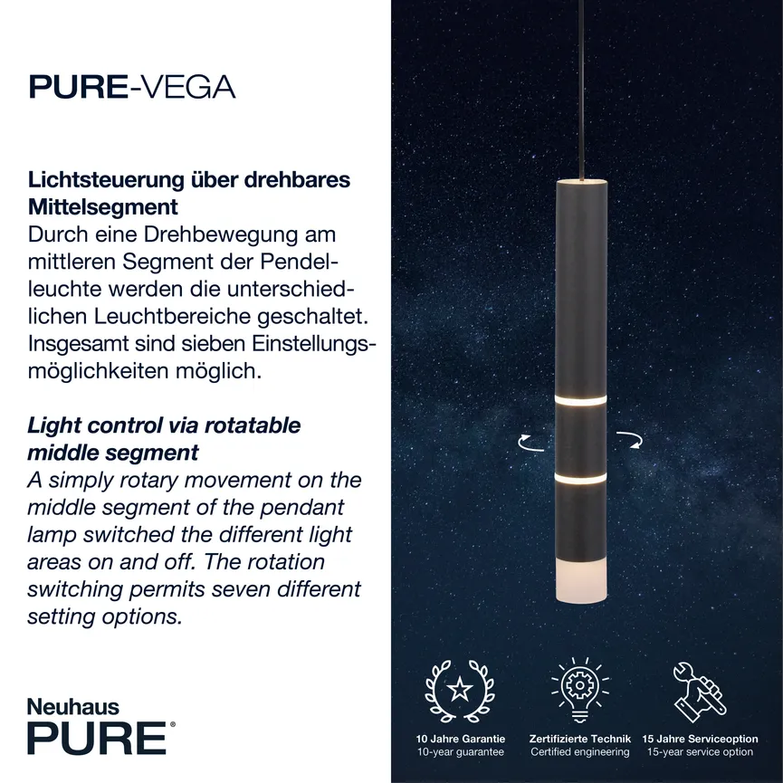Pendelleuchte "PURE-Vega" detail