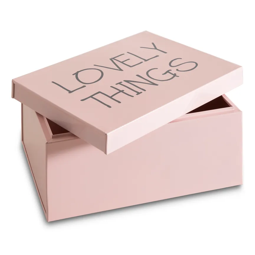 Kiste "Lovely Things" rosa detail