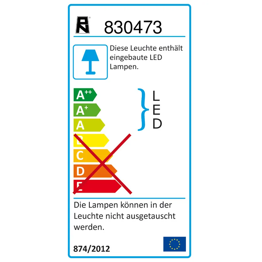 Stehleuchte "Linda" energielabel