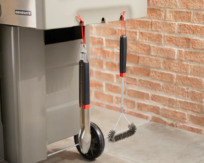 Dreiseitige Grillbürste detail