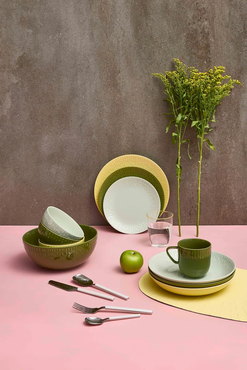 Salatschale "Confetti" chili milieu