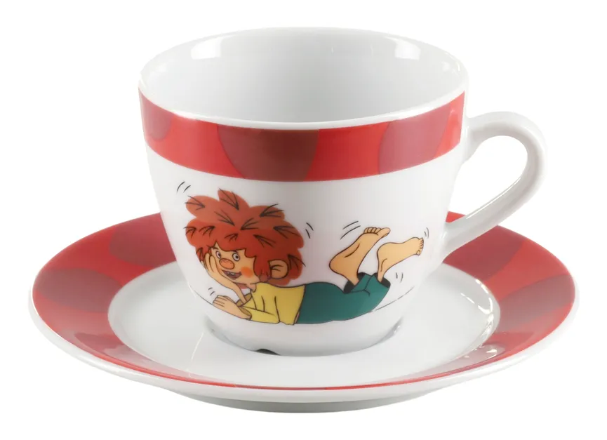 Untertasse "Pumuckl" bunt detail