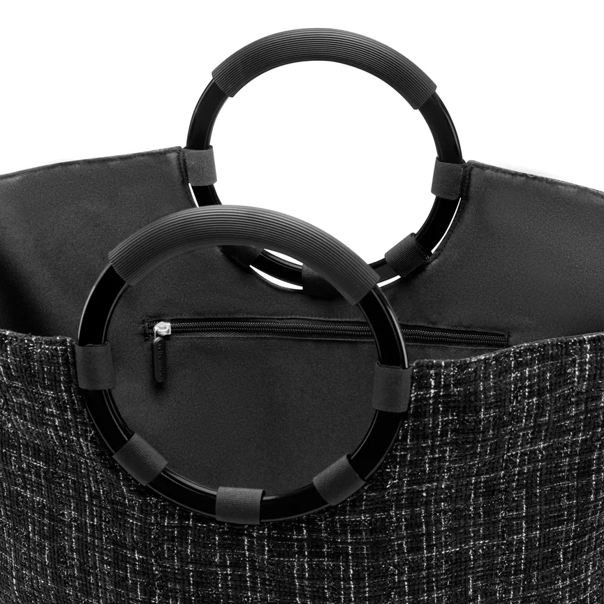Loopbag Hobo "bouclé black" detail