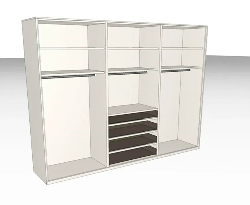 Drehtürenschrank detail