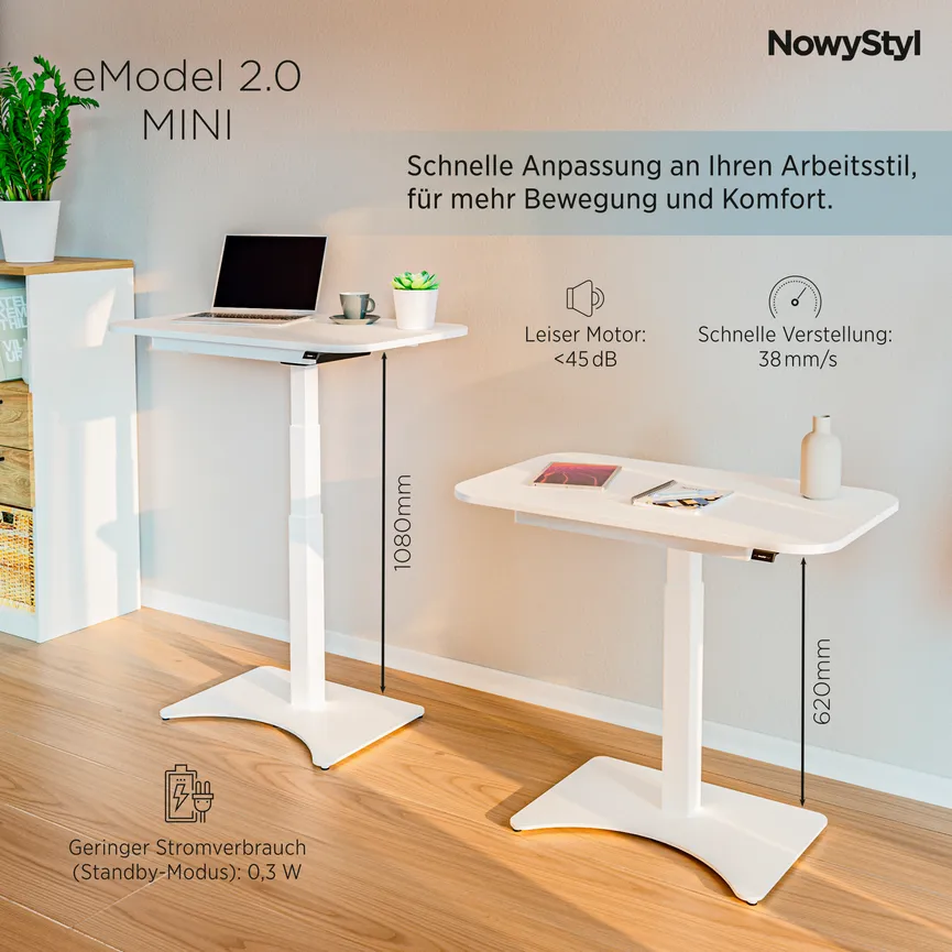 Schreibtisch Mini weiß detail