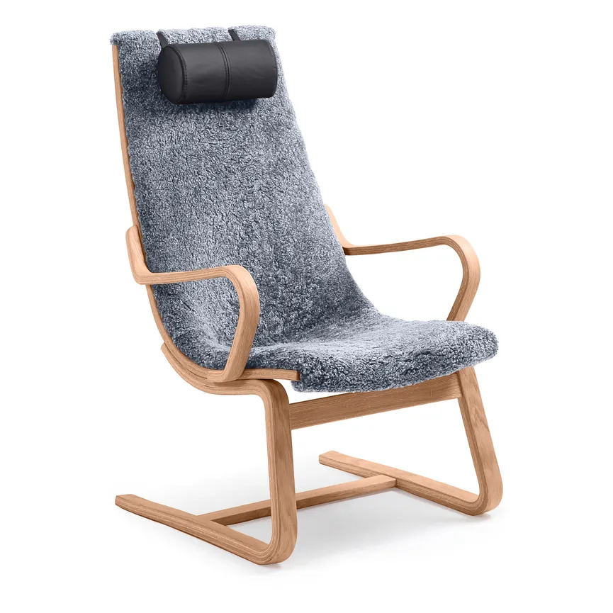 Sessel Freischwinger Eiche hauptaufnahme