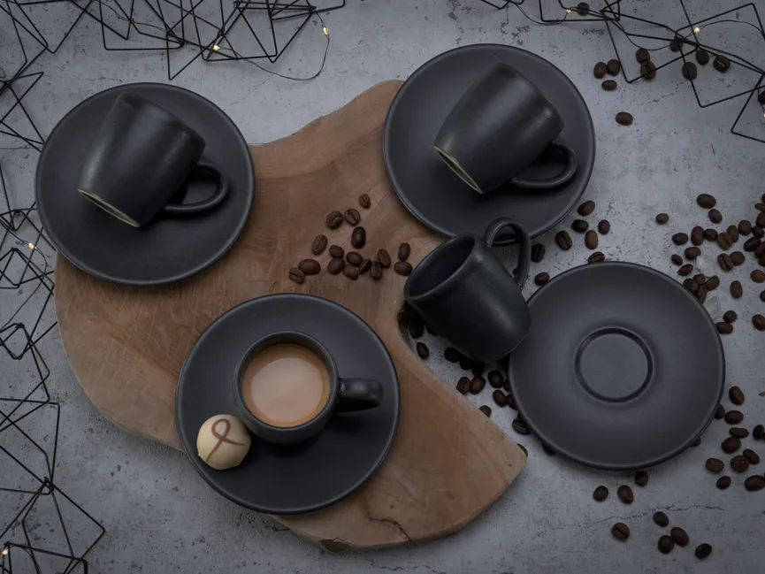 Espressoobertasse "Soft Touch" milieu