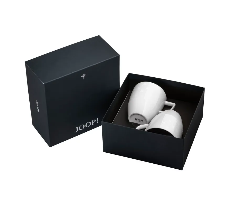 Becher "Faded Cornflower" weiß detail