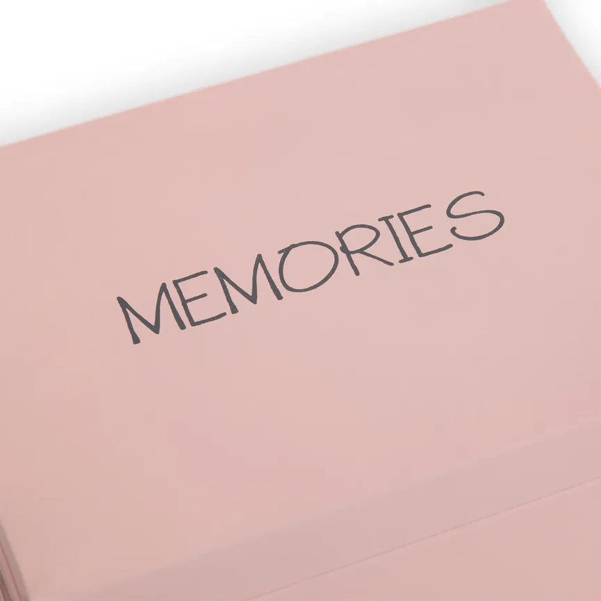 Kiste "Memories" rosa detail