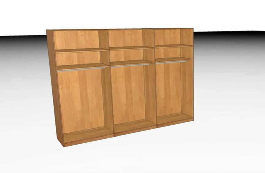 Drehtürenschrank 6-trg. detail