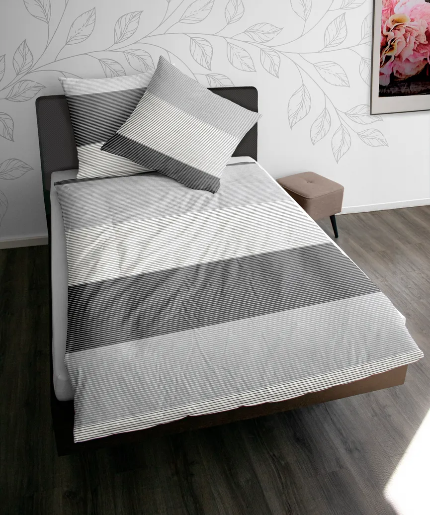 Flanell-Bettw. Streifen 135200 milieu