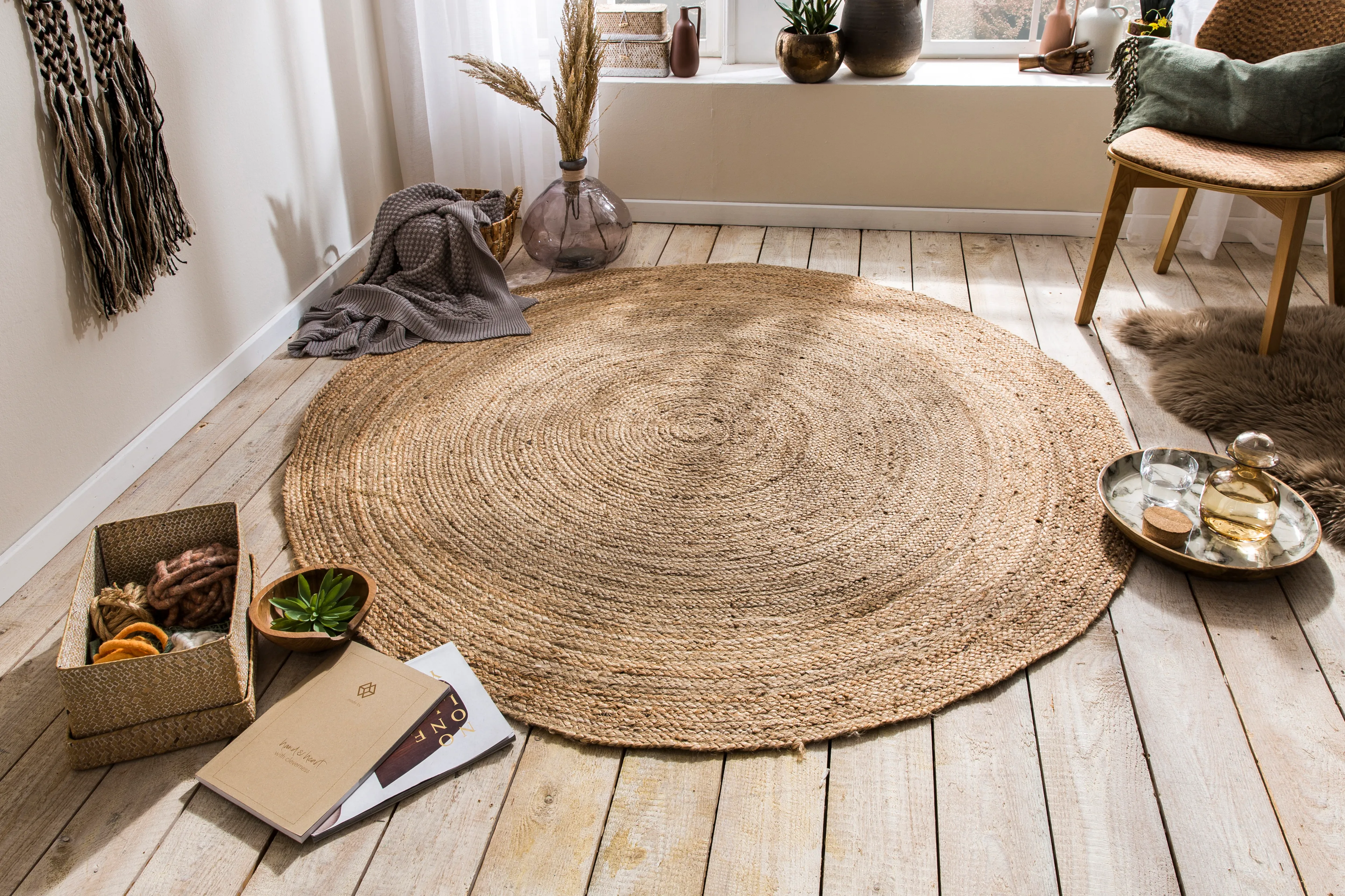 Teppich  Jute ø 90 cm