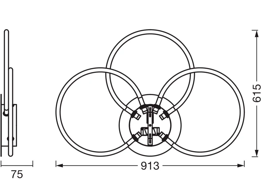 Deckenleuchte "Aura Ceiling" detail