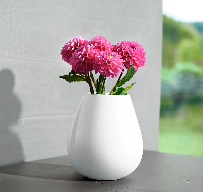 Vase "Ease" weiß milieu