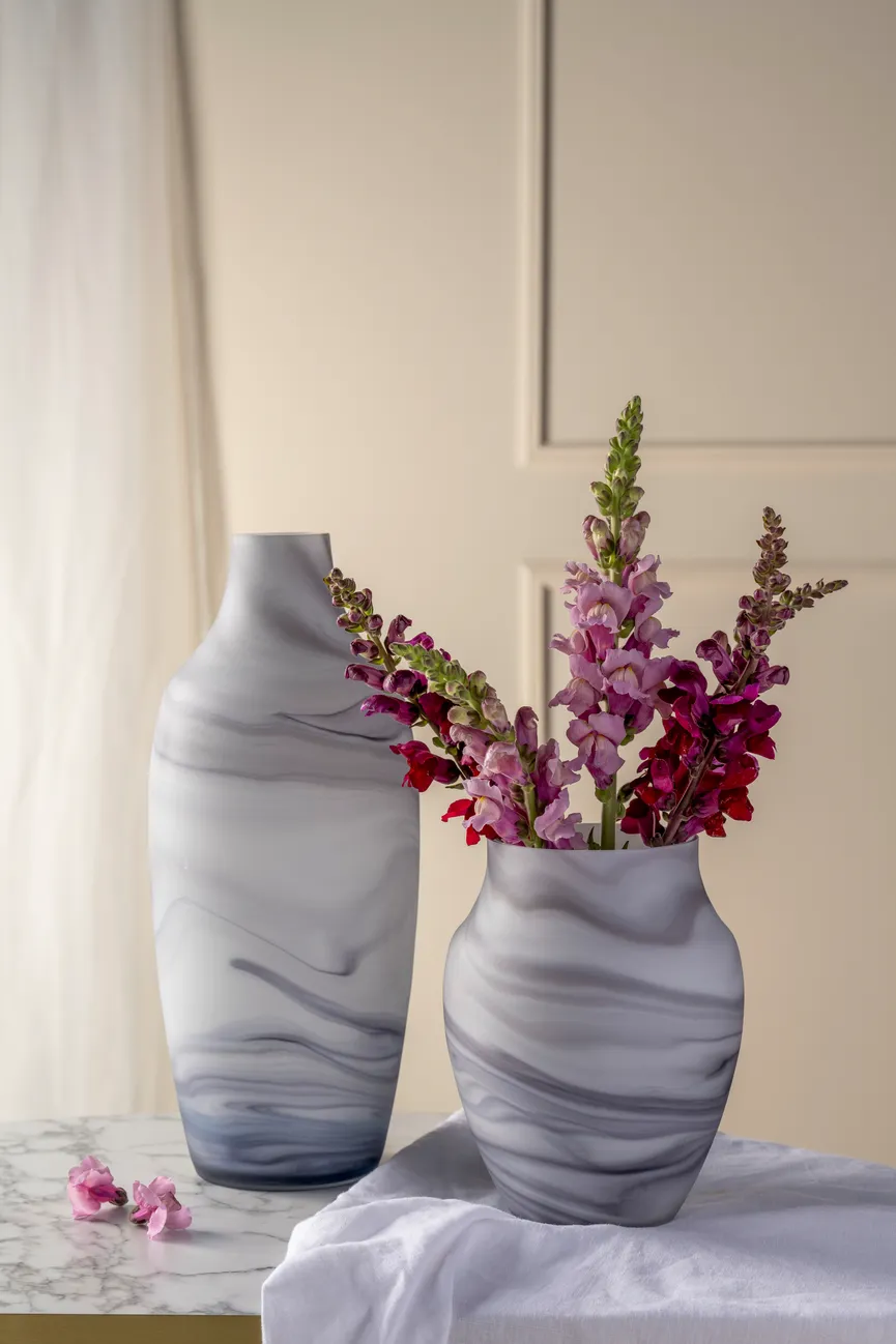 Vase "Poesia" Marmoroptik milieu