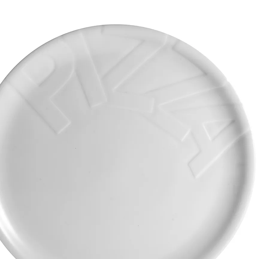 Pizzateller "Gourmet" weiß detail