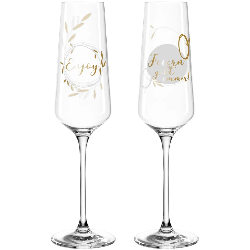 Sektglas "Feiern" 2er-Set hauptaufnahme