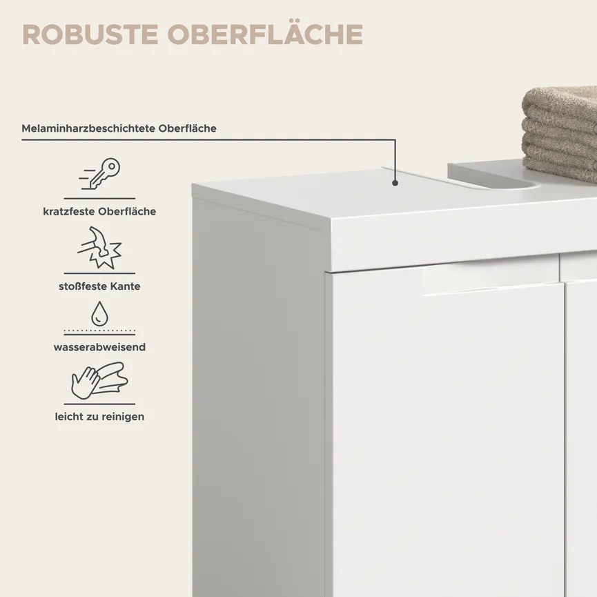 Waschbeckenunterschrank detail