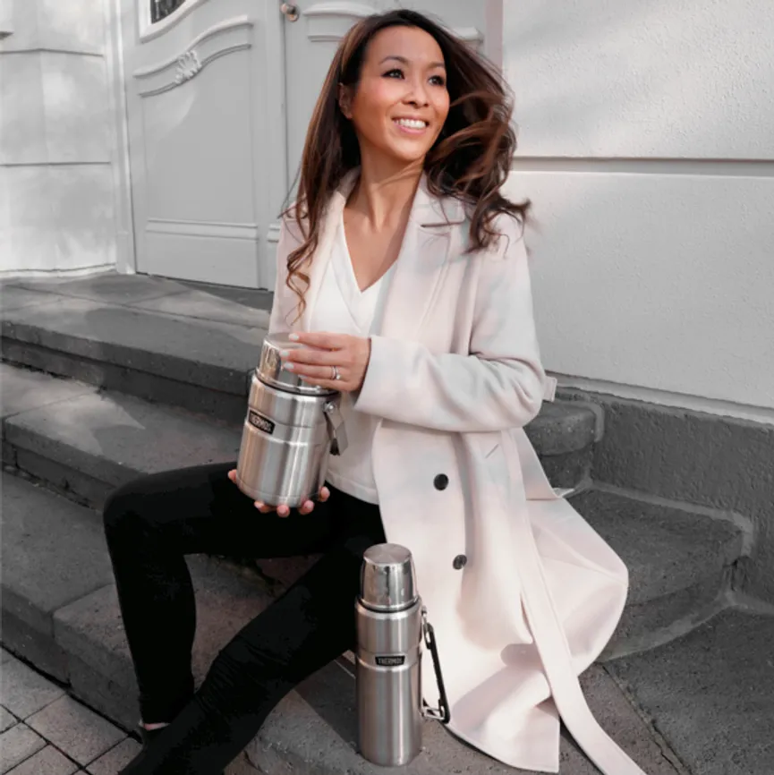 Thermosflasche Stainless King milieu