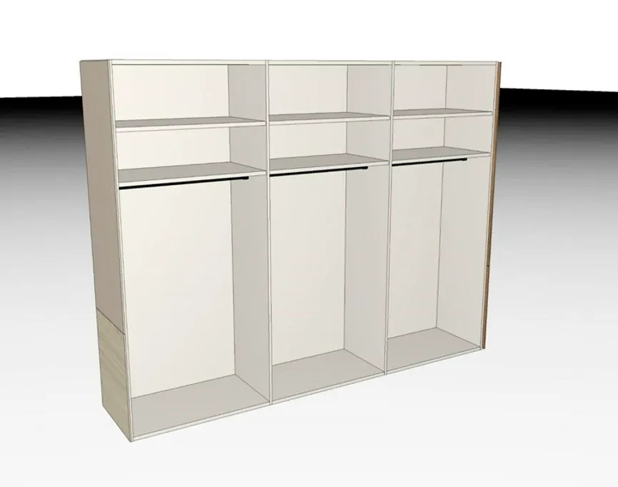 Drehtürenschrank 6-trg. detail