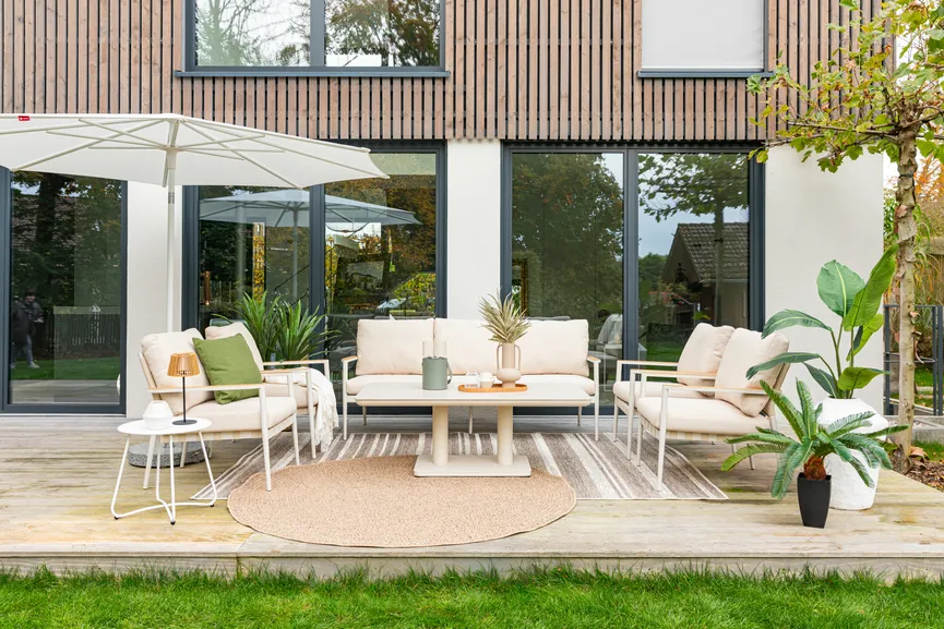Gartentisch höhenverstellbar milieu