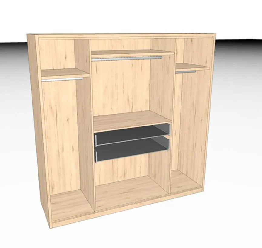 Drehtürenschrank Deluxe detail