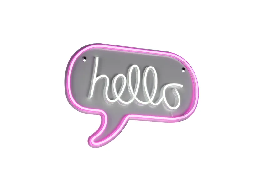 LED-Wandleuchte "Hello" detail
