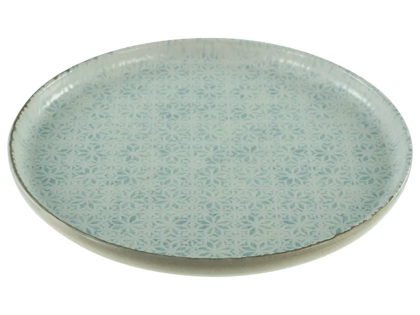 Speiseteller "Emiliana" blau detail