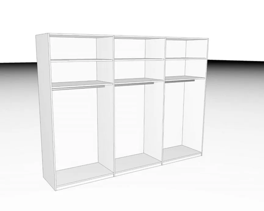 Drehtürenschrank Basic detail