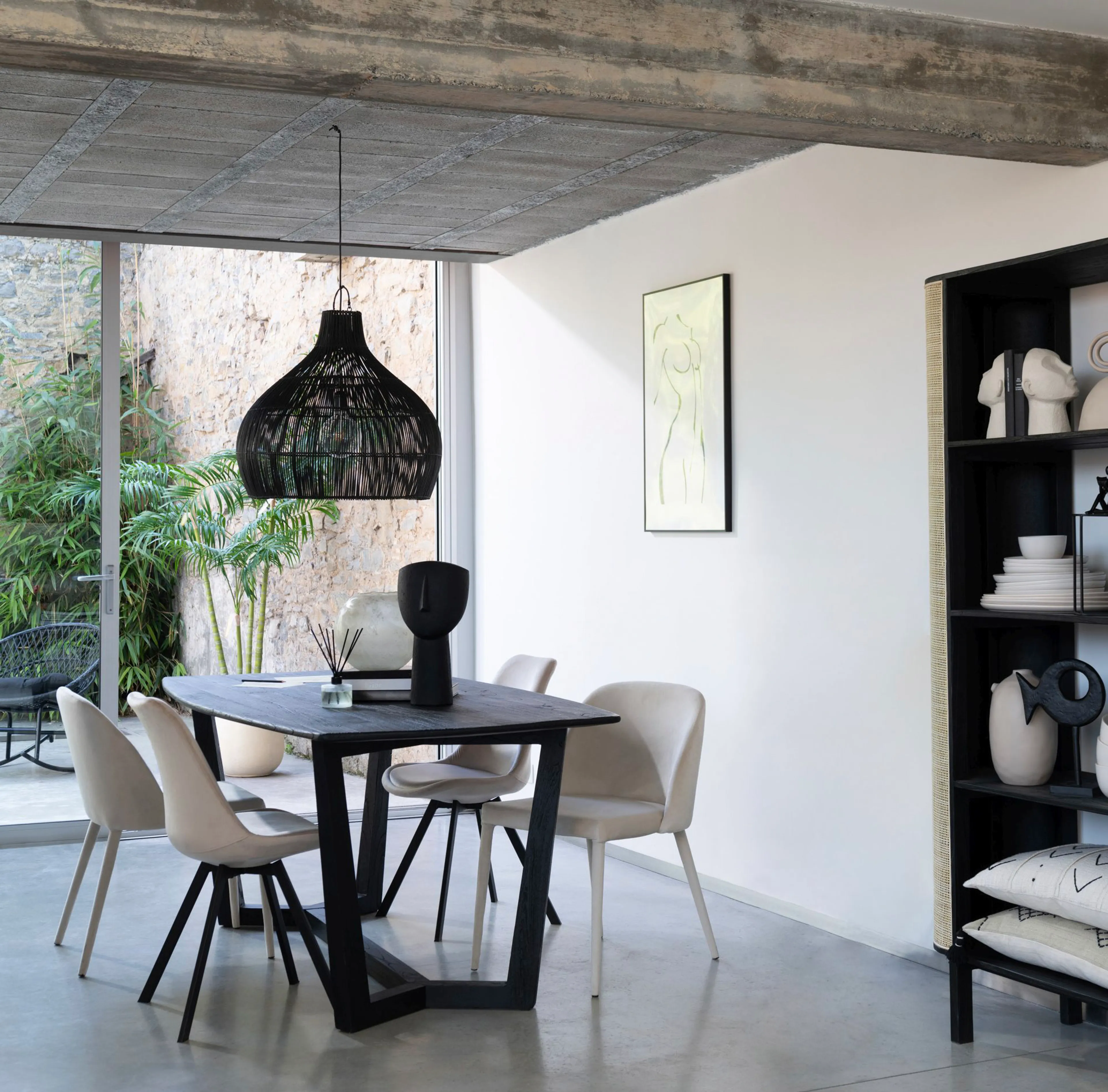 Lampenschirm Rattan Birne