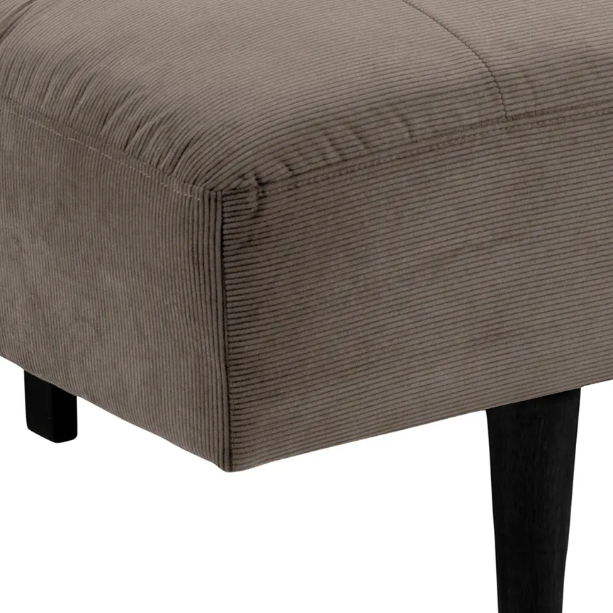 Schlafsofa Füße schwarz detail