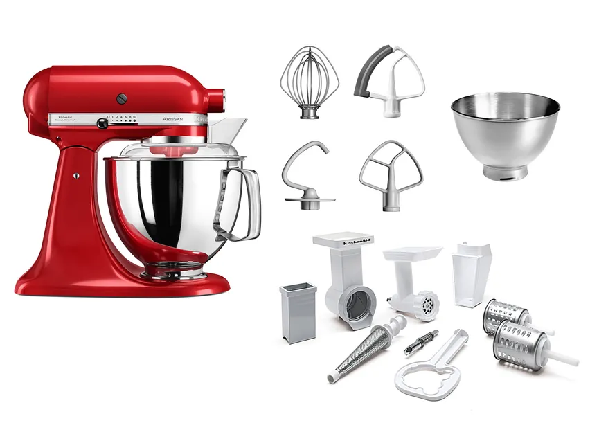 Küchenmaschine empire rot detail