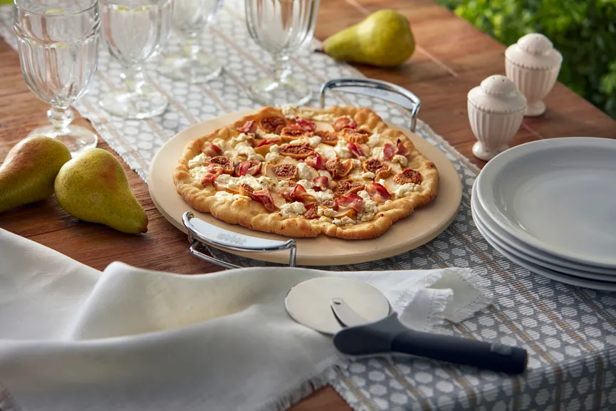 Pizzaschneider m. erg. Griff milieu