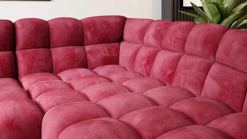 Ecksofa motorisch detail