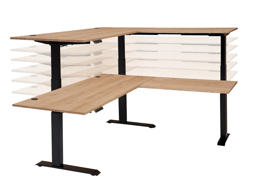 Winkel-Schreibtisch detail