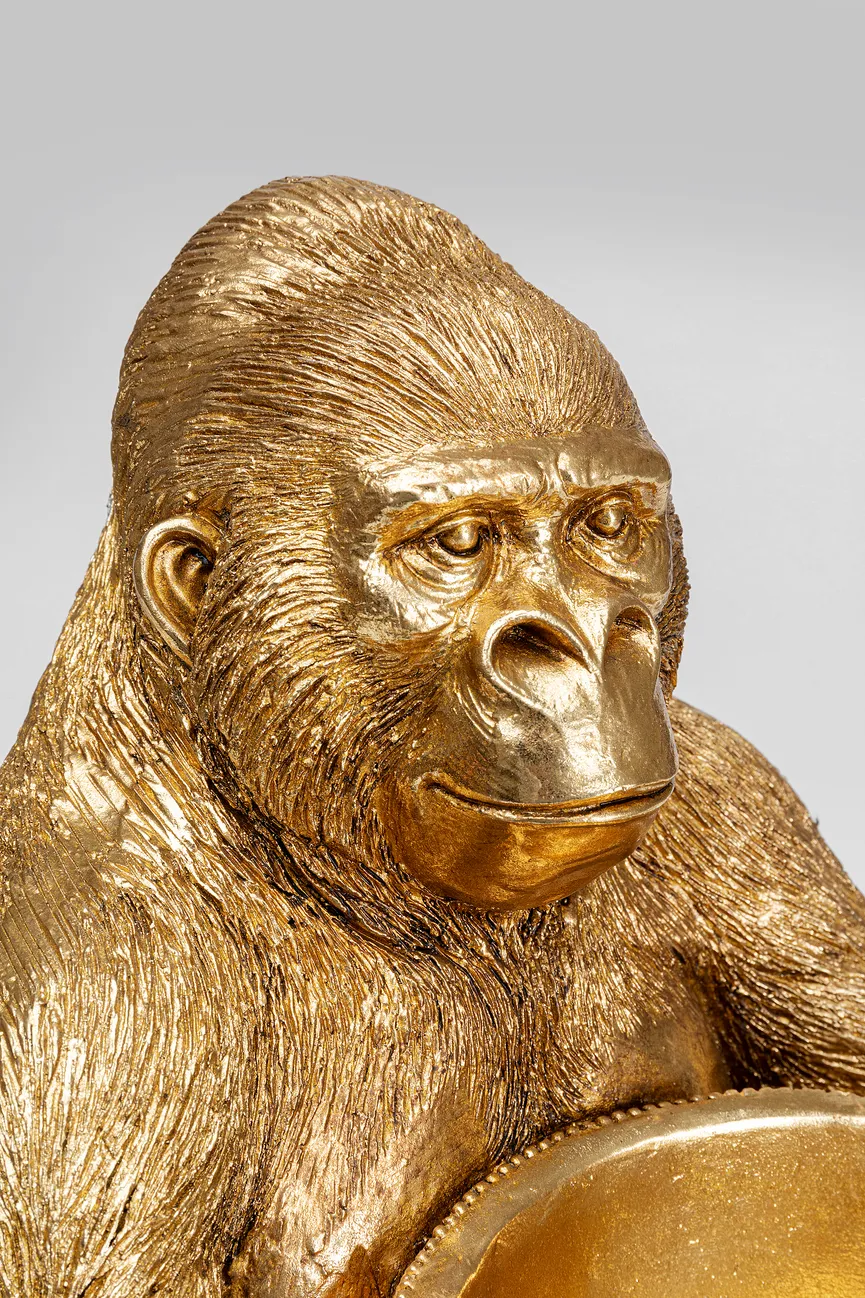 Figur "Gorilla Holding Bowl" detail