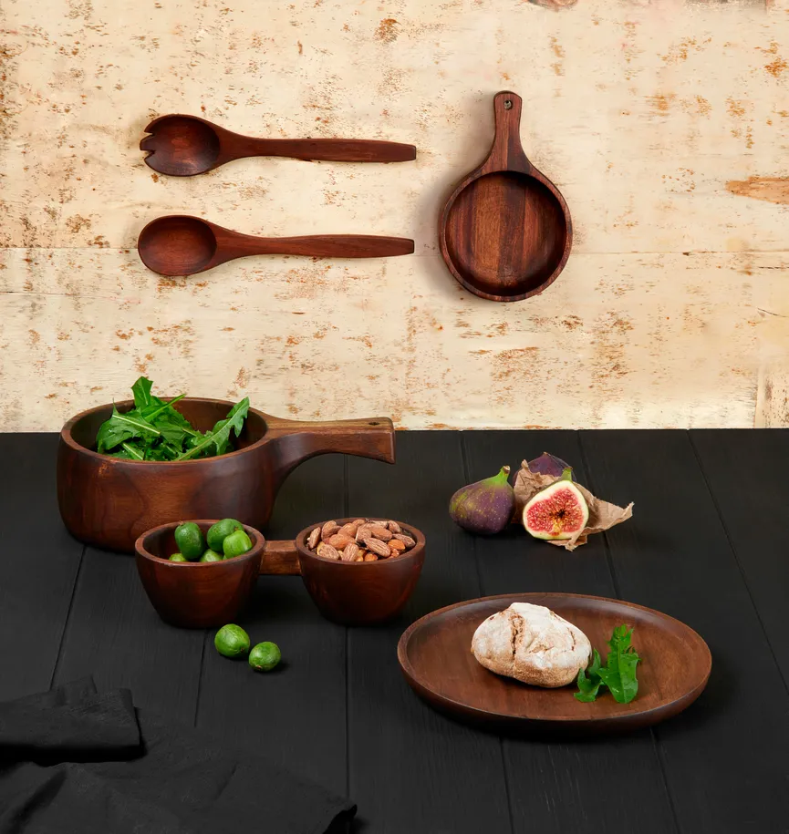 Salatbesteck "Wood" 2-tlg. milieu