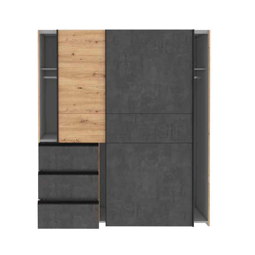 Schwebetürenschrank 2-trg. detail