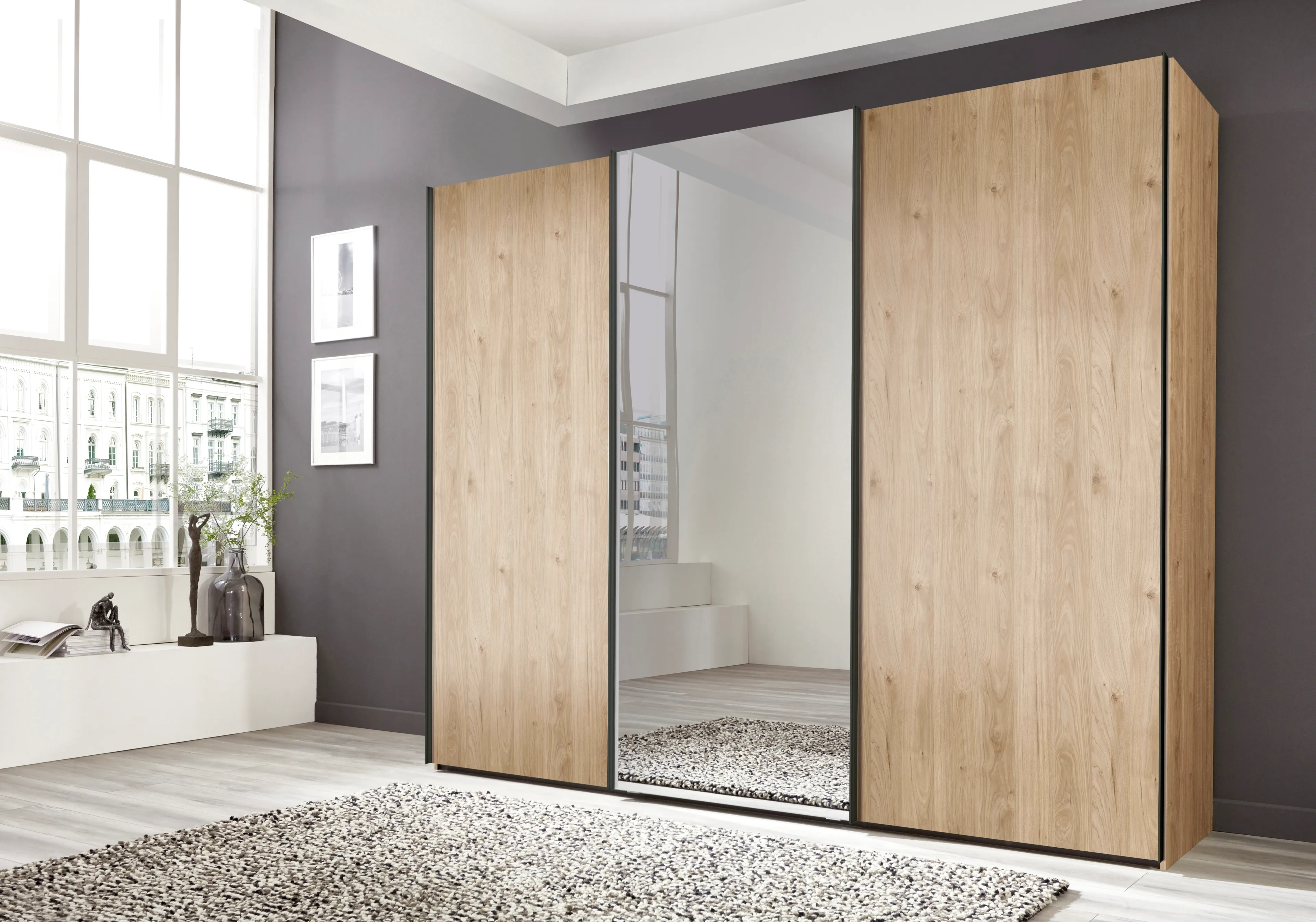 Schwebetürenschrank Savena 240 x 223 cm