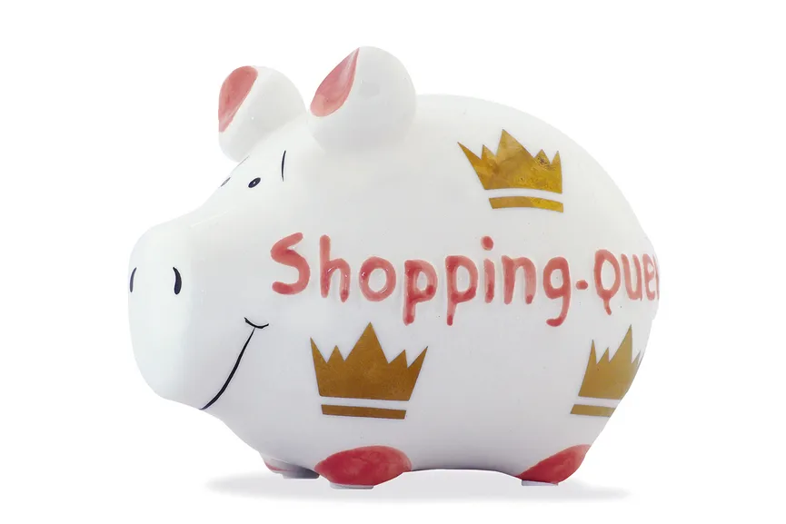 Sparschwein "Shopping-Queen" hauptaufnahme