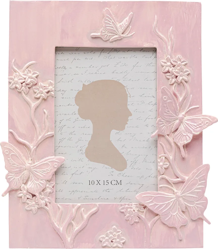 Bilderrahmen "Butterfly" rosa hauptaufnahme