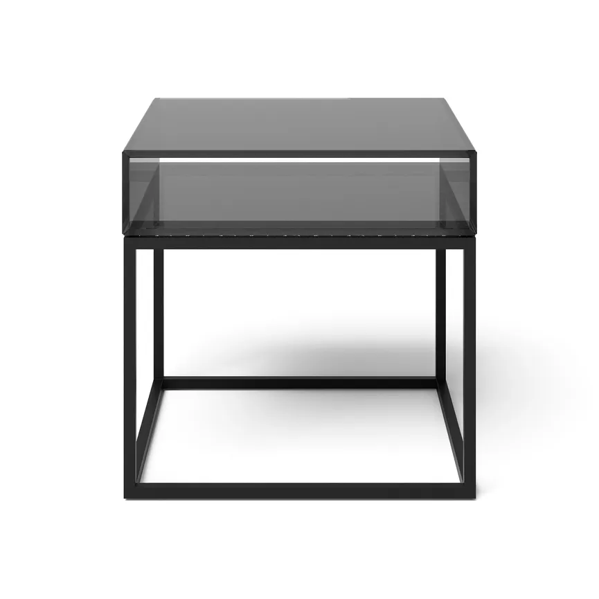 Couchtisch Cube Glasbox detail