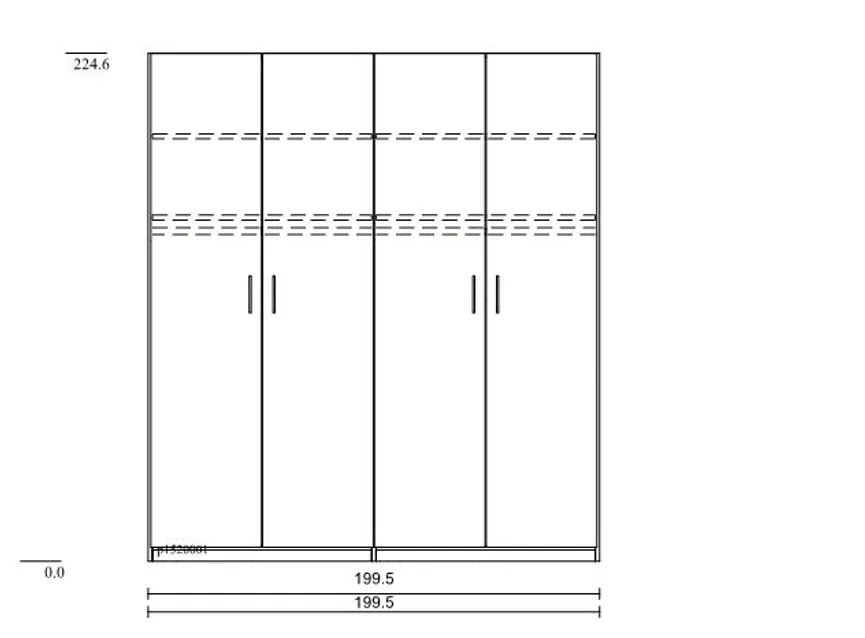 Drehtürenschrank Basic detail