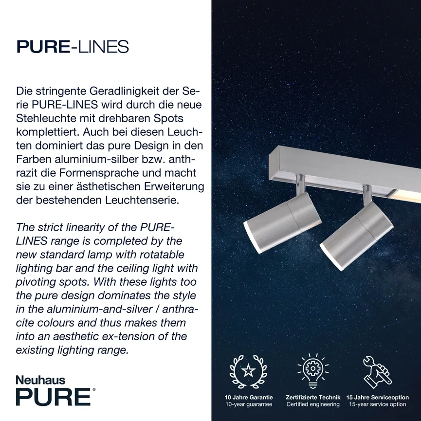 Deckenleuchte "PURE-Lines" detail