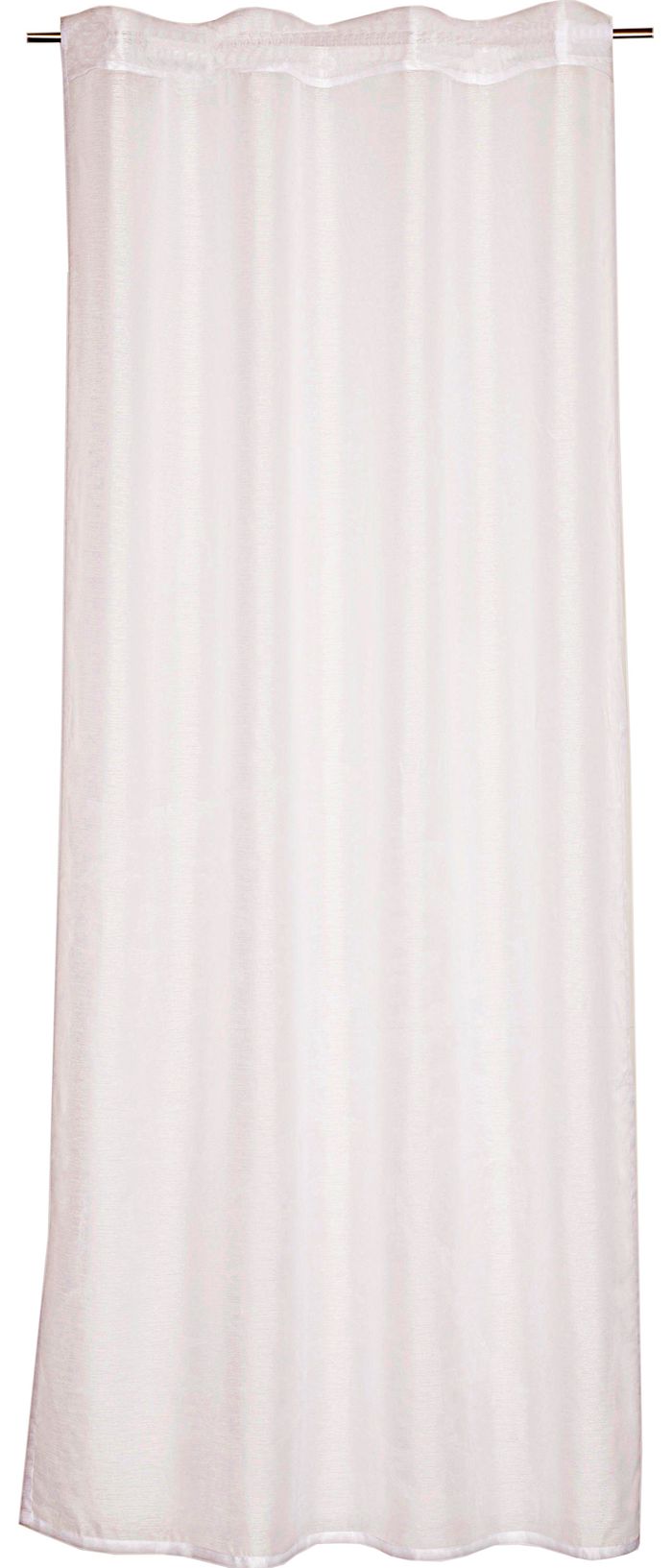 Fertiggardine Weiß Glad 130 x 250 cm