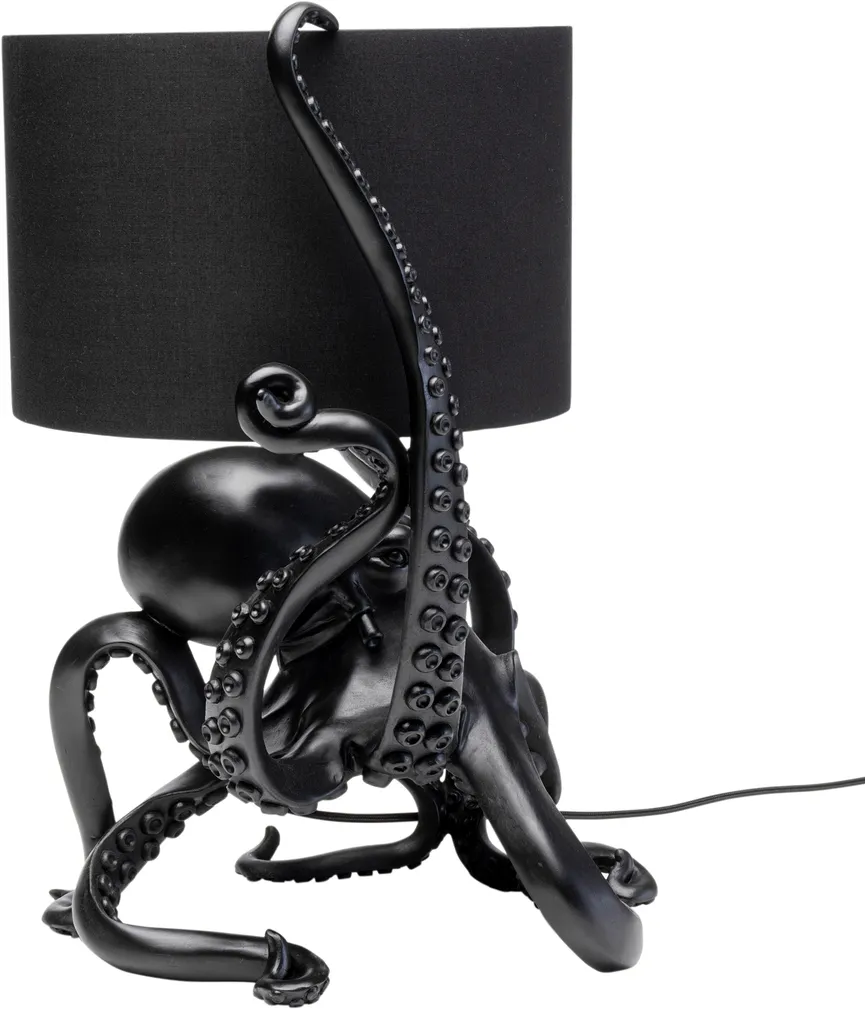 Tischleuchte "Octopus schwarz" detail