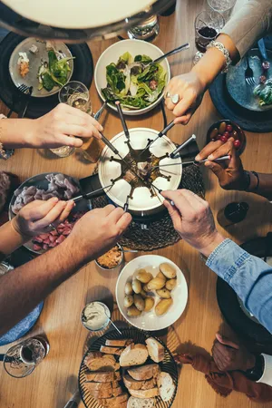 Fondue/Crepeskombination